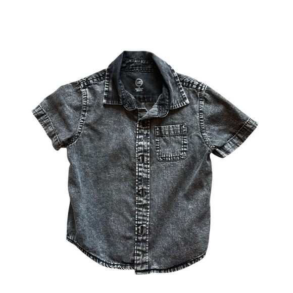 Kids Gray‎ Jean button up shirt size 2T, NWOT - Picture 1 of 2